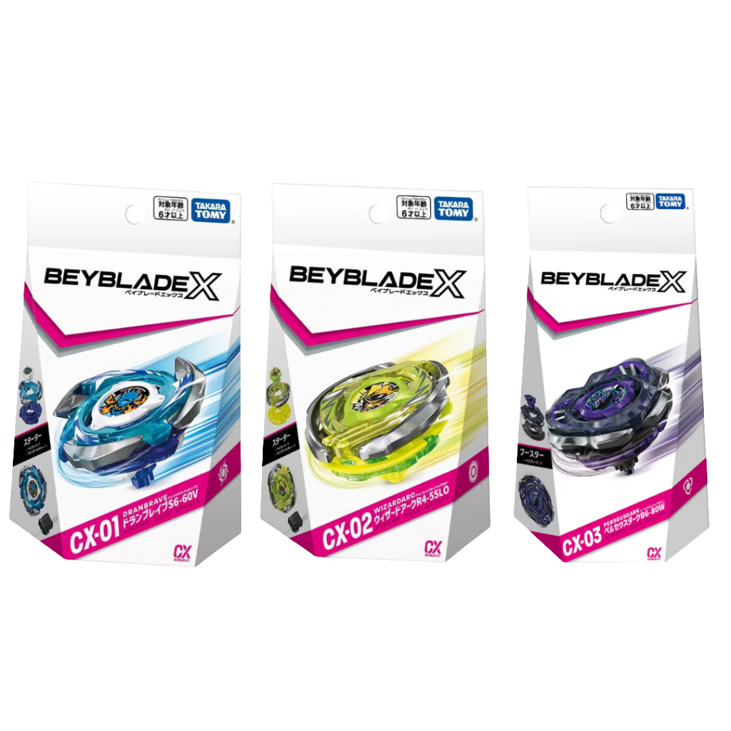 Takara Tomy Beyblade CX Bundle (CX-01, CX-02, CX-03)