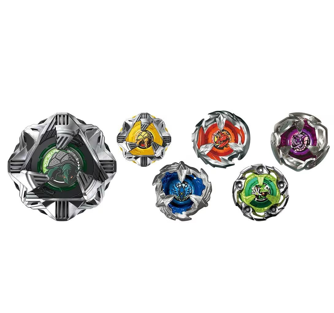 Takara Tomy BX-35 all 6 60DOT beyblades