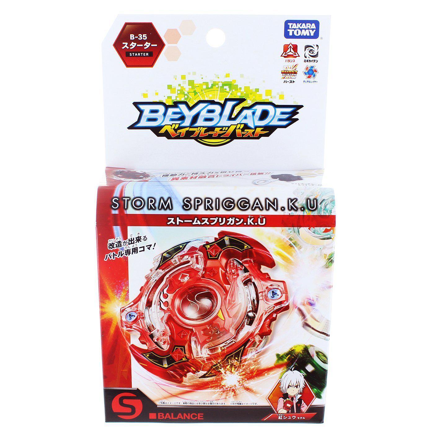 Takaratomy B-35 Beyblade Burst Storm Spriggan.K.U Balance Starter w/ Launcher